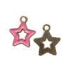 Bedel Enamel, Ster - Hot Pink