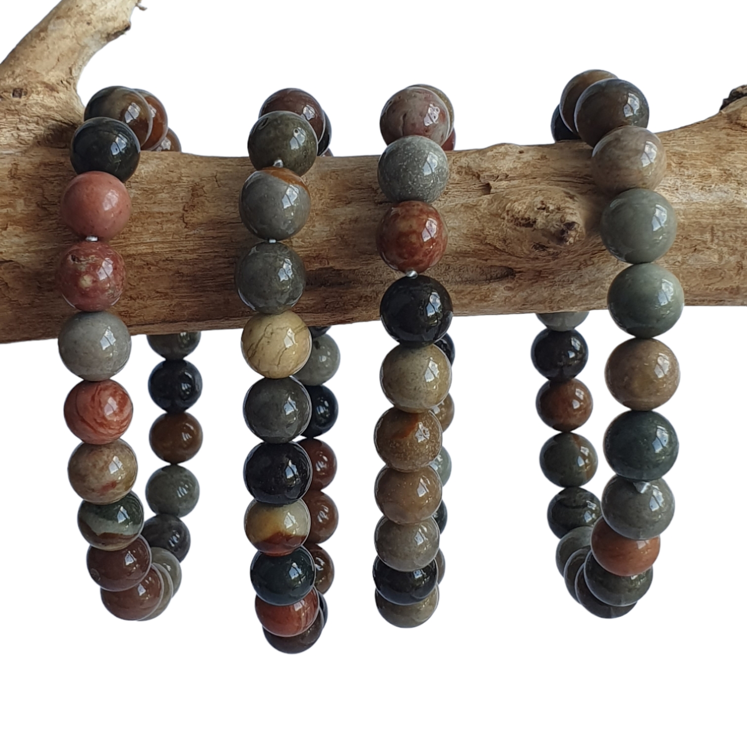 Natuursteen armband, 8 mm chakra armband, brengt geluk en geluk edelsteen armband heren dames