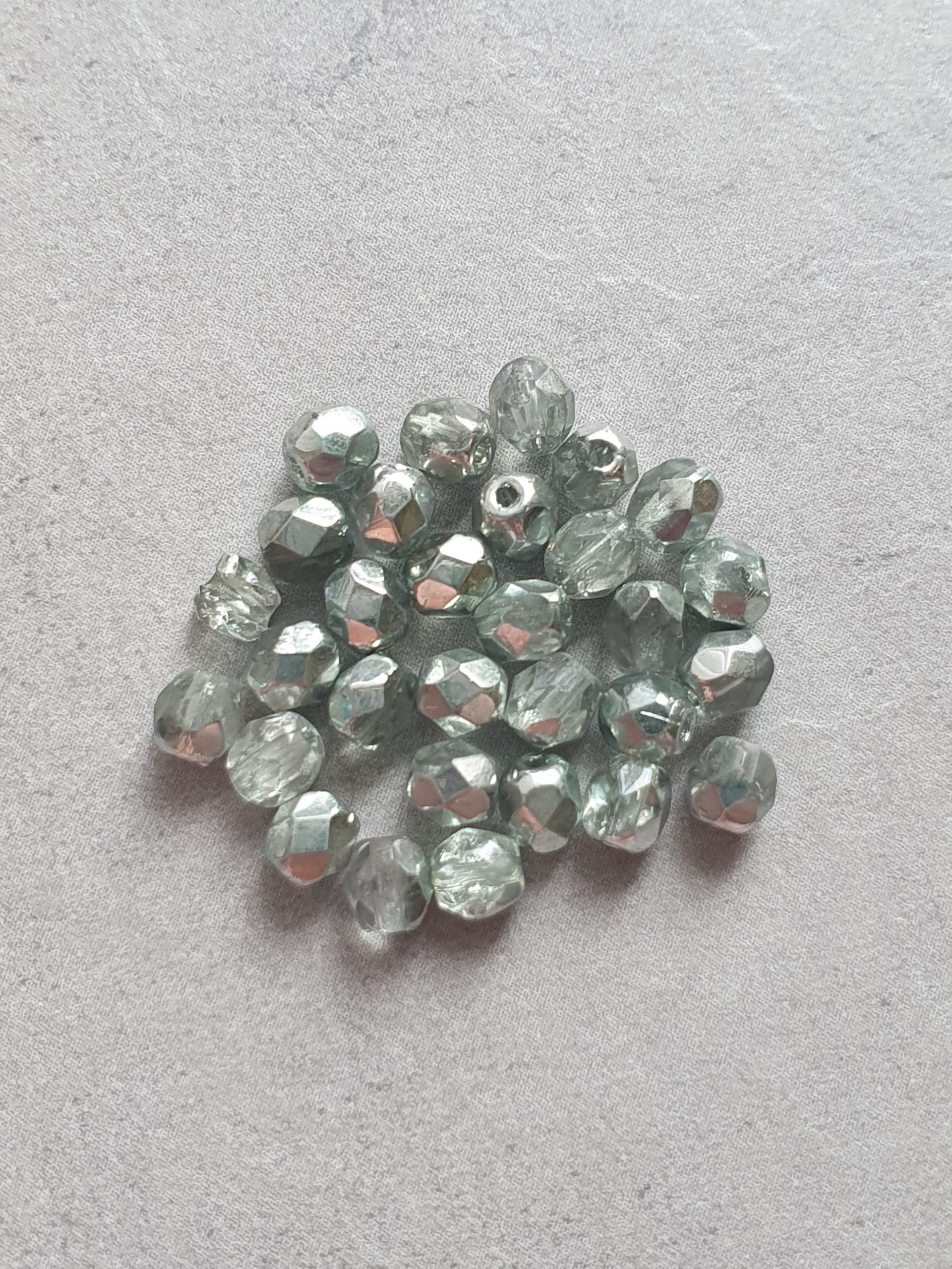 FirePolish - Coated 1/2 Silver/Teal