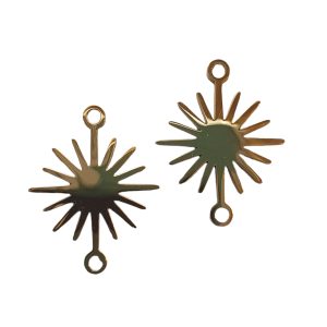 Connector, Sun - Gold-plated RVS