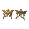 Bedel, Vlinder - Gold-plated RVS