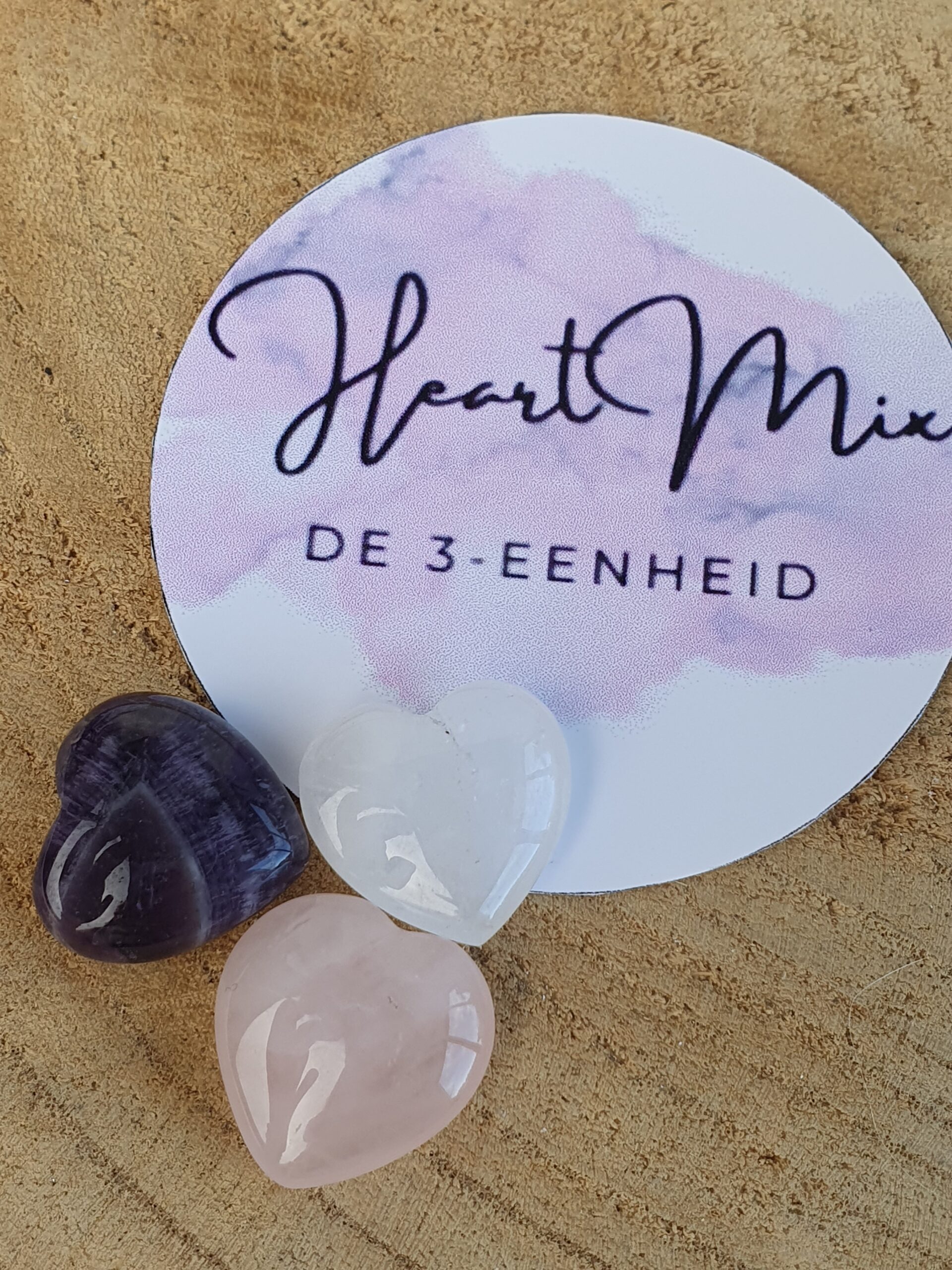 Edelstenen Heart Mix - 3-eenheid - 3 hartjes - Afbeelding 2