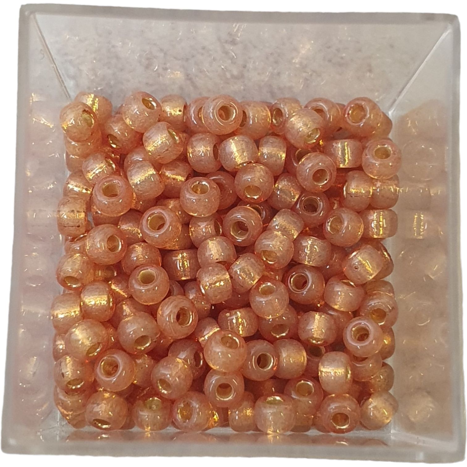 Miyuki Rocailles 8/0 - Duracoat Silverlined Dyed Topaz Gold