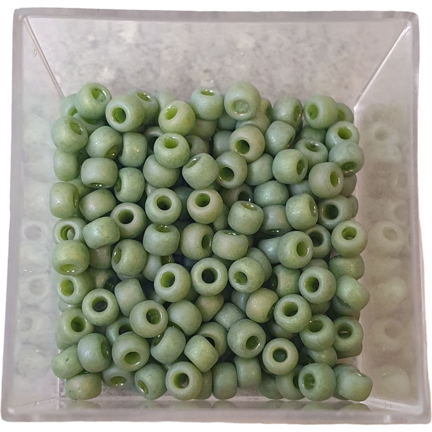 Miyuki Rocailles 8/0 - Opaque Glazed Frosted Pistachio
