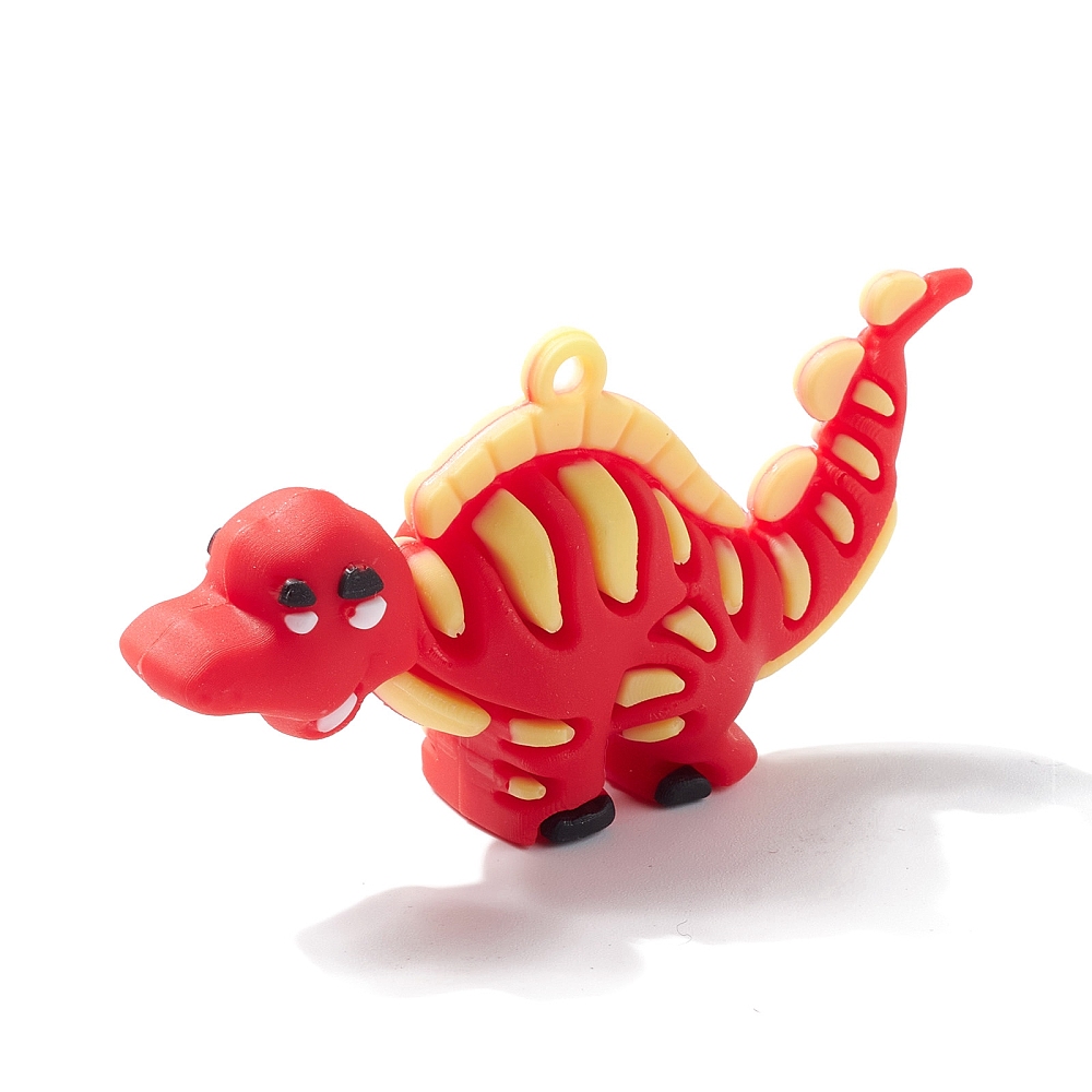 Cartoon Pendant - Dinosaurus, Red