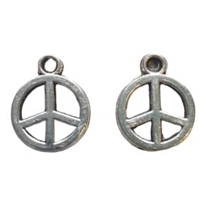 Bedel, Antiek Zilver - Peace Sign