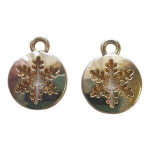 Bedel, Goud-kleurig - Sneeuwvlok