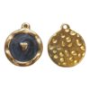 RVS - Gold - Enamel with Heart, Black