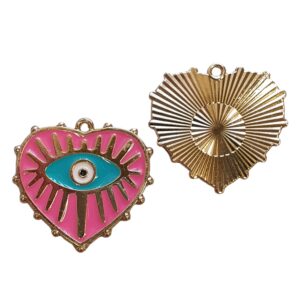 Bedel Enamel, Hart - Hot Pink