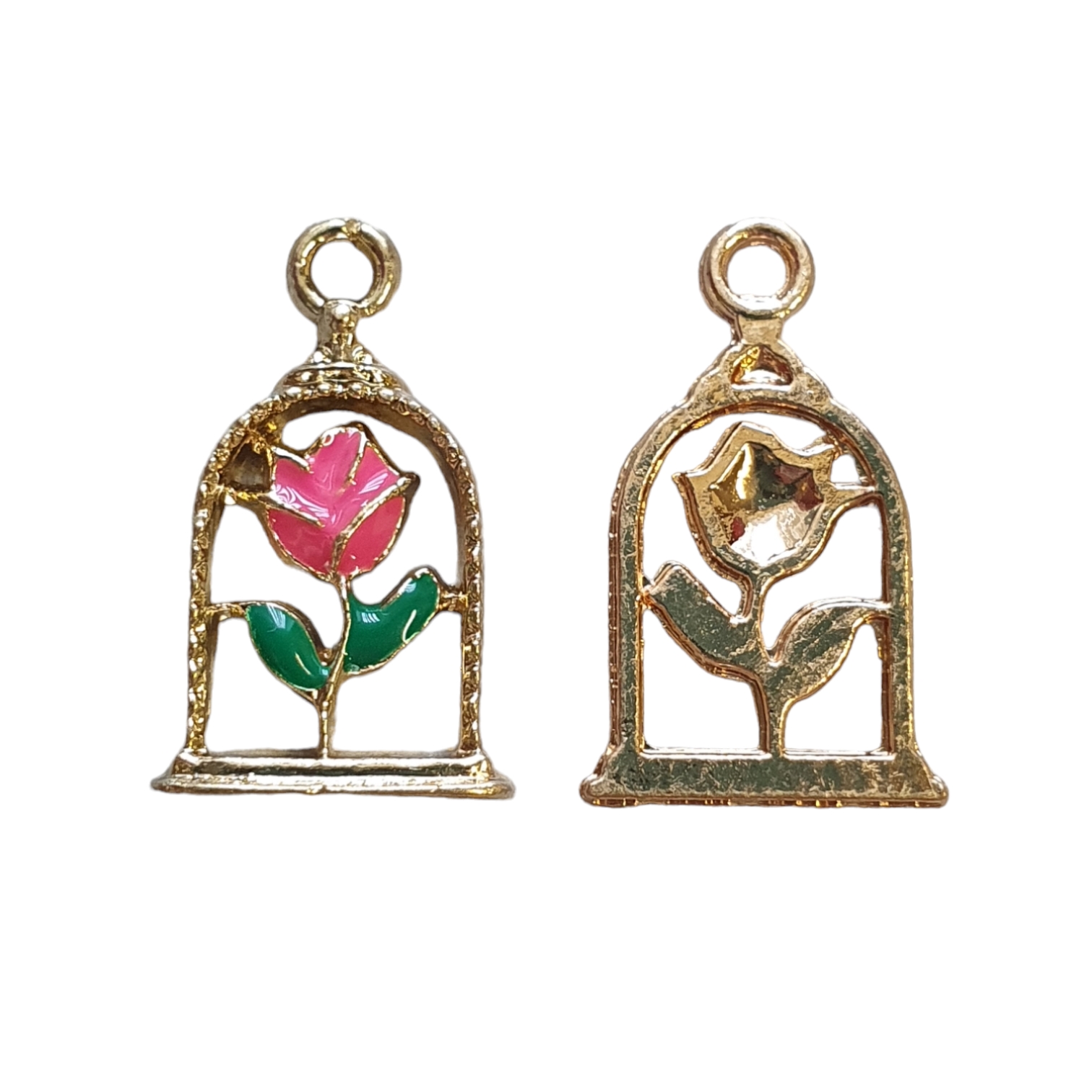 Bedel Enamel, Roos in Stolp - Pink