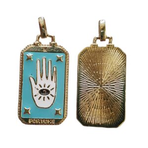 Bedel Enamel, Rechthoek Hand - Light Blue