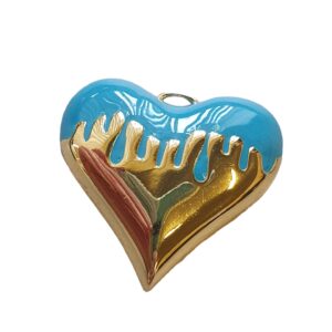 Bedel Enamel, Drip Heart - Blue