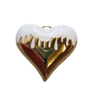 Bedel Enamel, Drip Heart - White