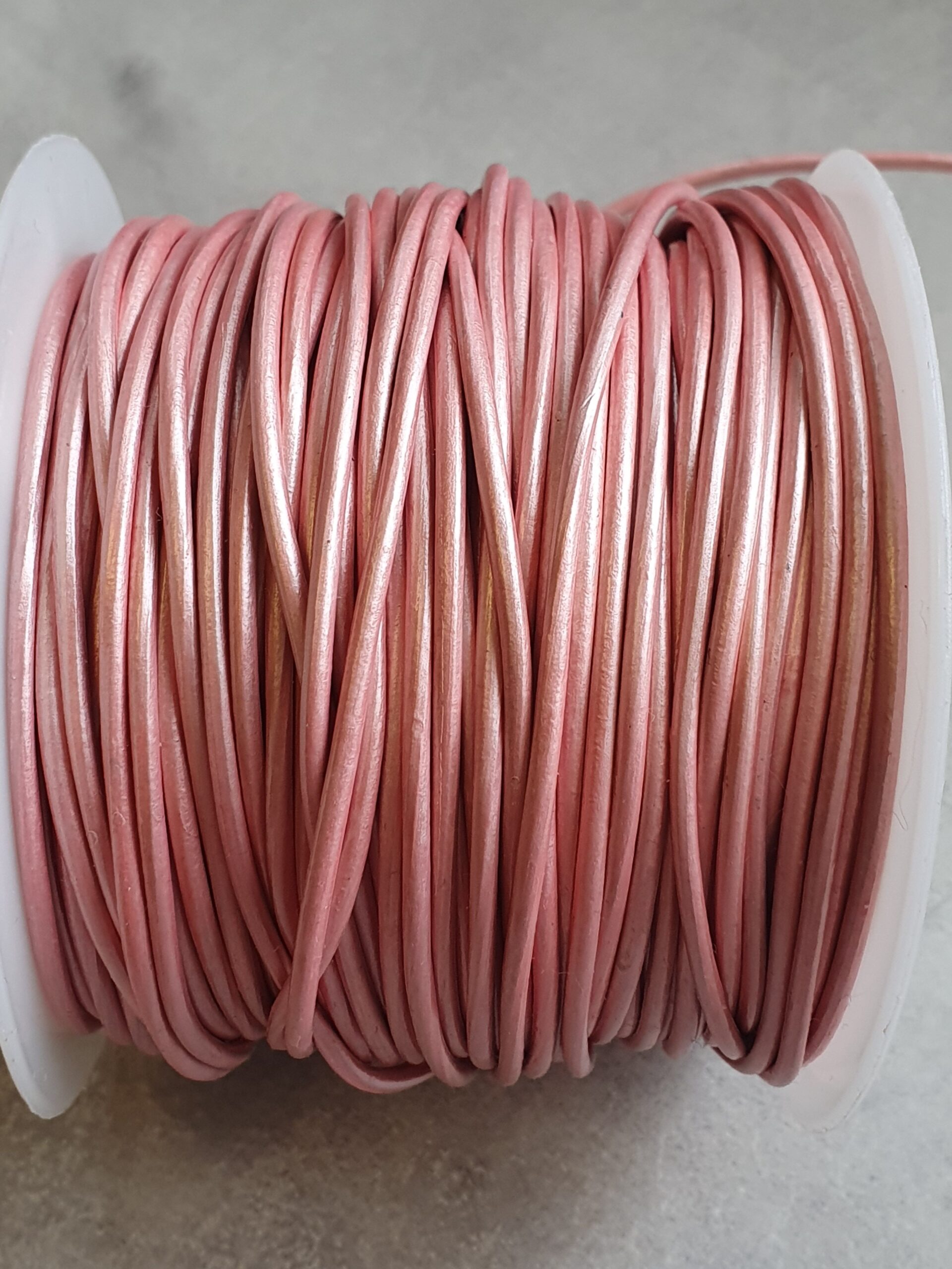 Rundleer - Metallic Light Pink