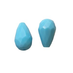Facet Druppel - Opaque Aqua