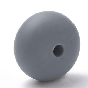 Siliconen, 14X8mm - Rondelle - Slate Grey