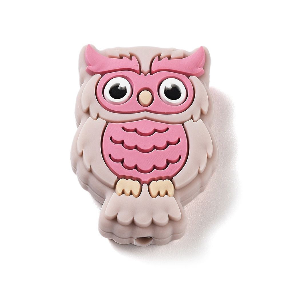 Siliconen Figuur - Uil, Mauve
