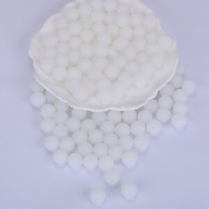 Siliconen, 15mm - Rond - Translucent White