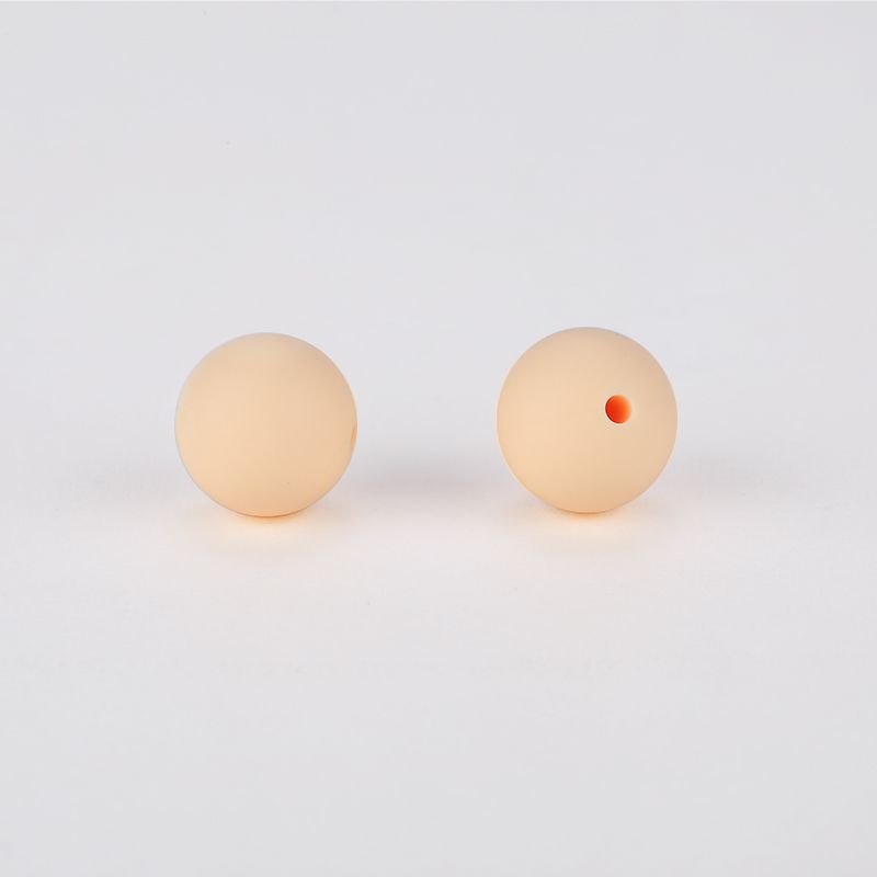 Siliconen, 15mm - Rond - Lemon Chiffon - Afbeelding 2
