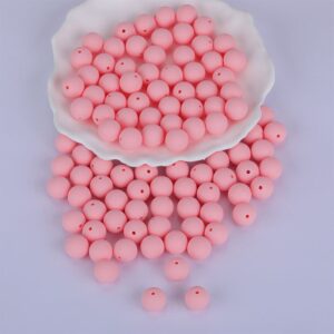 Siliconen, 15mm - Rond - Light Salmon Pink