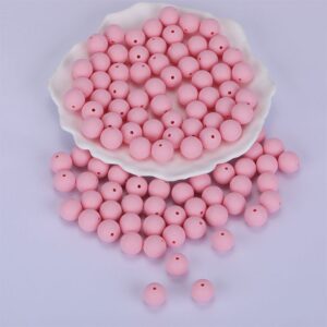 Siliconen, 15mm - Rond - Light Pink