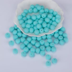Siliconen, 15mm - Rond - Aqua