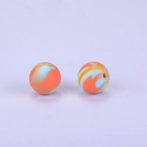 Siliconen, 15mm - Rond - Swirl Beachy