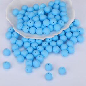Siliconen, 15mm - Rond - Light Blue