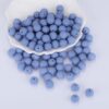 Siliconen, 15mm - Rond - Steel Blue