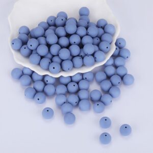 Siliconen, 15mm - Rond - Steel Blue