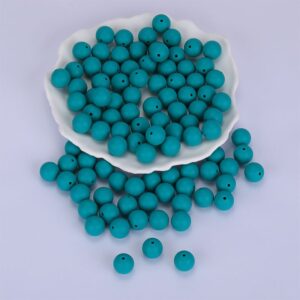 Siliconen, 15mm - Rond - Cyan