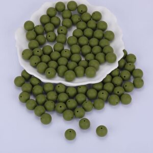 Siliconen, 15mm - Rond - Dark Navy Green