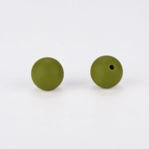 Alternative view of Siliconen, 15mm - Rond - Olive Green