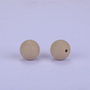 Alternative view of Siliconen, 15mm - Rond - Dark Khaki