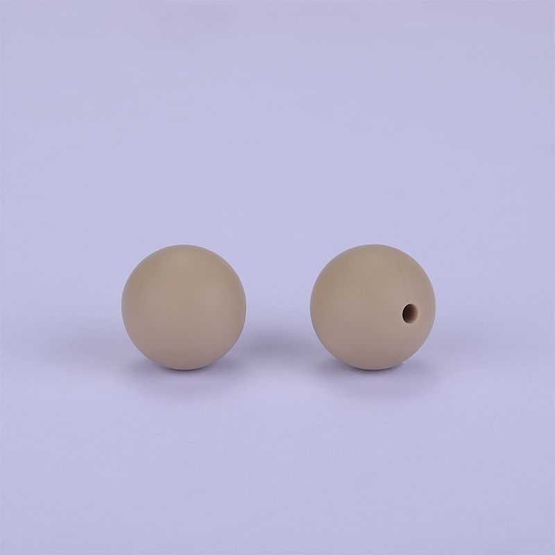 Siliconen, 15mm - Rond - Dark Khaki - Afbeelding 2
