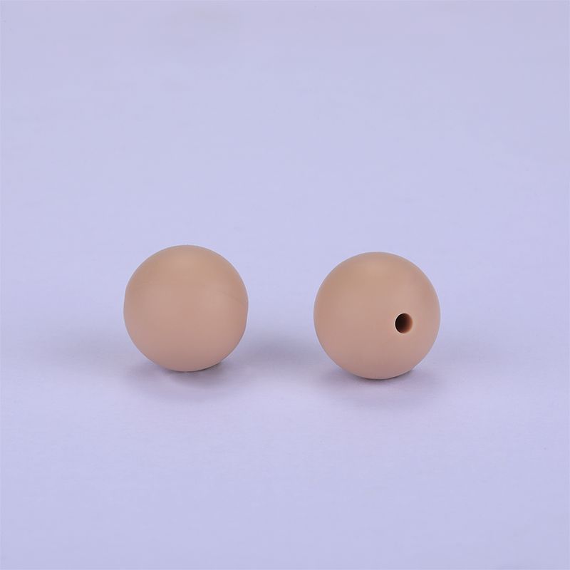 Siliconen, 15mm - Rond - Khaki - Afbeelding 2