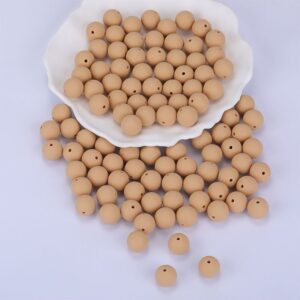 Siliconen, 15mm - Rond - Light Goldenrod
