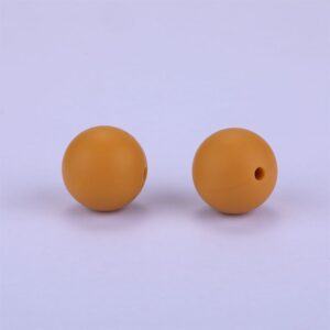 Alternative view of Siliconen, 15mm - Rond - Dark Goldenrod