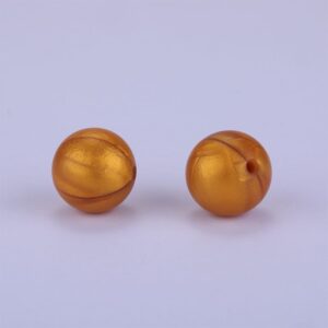 Alternative view of Siliconen, 15mm - Rond - Pearl Gold