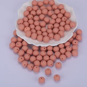 Siliconen, 15mm - Rond - Terra Salmon
