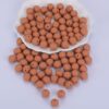 Siliconen, 15mm - Rond - Terracotta Brown