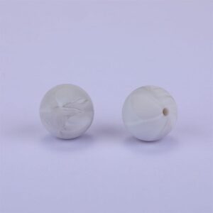 Alternative view of Siliconen, 15mm - Rond - Marble Grey
