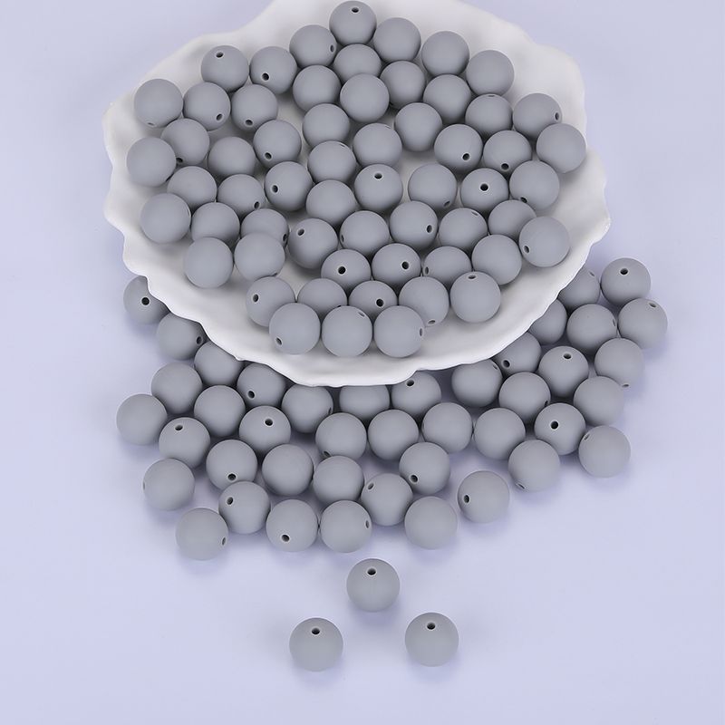 Siliconen, 15mm - Rond - Grey