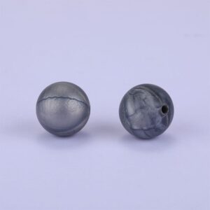 Alternative view of Siliconen, 15mm - Rond - Pearl Silver