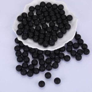 Siliconen, 15mm - Rond - Black