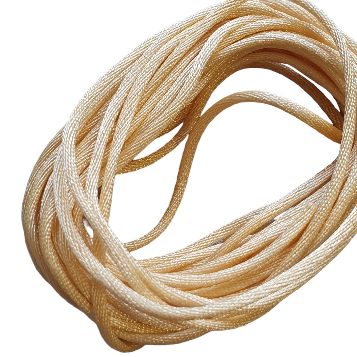 Satijnkoord dun - Light Beige