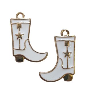 Bedel Enamel - Cowboy Laars - White