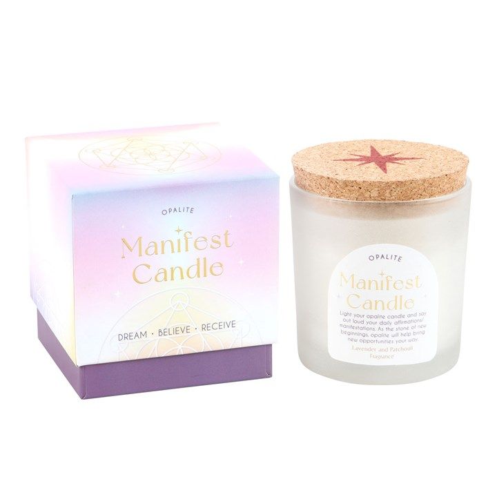 Manifestatiekaars: Lavendel en Patchouli - Afbeelding 2