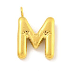 Bedel Balloon , Letter M - Gold-plated RVS
