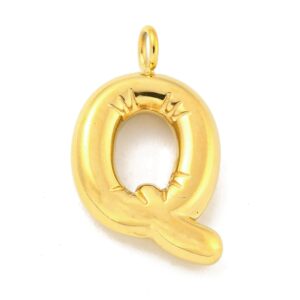 Bedel Balloon , Letter Q - Gold-plated RVS
